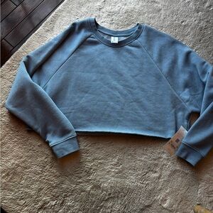 AS Revival Blue Cropped Sweatshirt - XXS - NWT